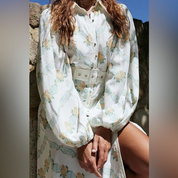 NWT Keepsake The Label Sorelle Vera Long Sleeve Button Down Midi Dress Size 8 - Picture 6 of 15